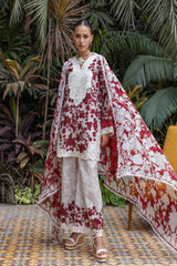 Printed Embroidered Tahra Lawn'25 - RUHI-D1-UNS - Z-1386