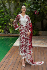 Printed Embroidered Tahra Lawn'25 - RUHI-D1-UNS - Z-1386