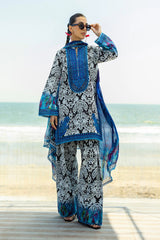 Printed Embroidered Tahra Lawn'25 - BELLA-07-UNS - Z-1336