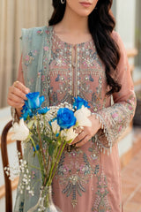 Luxury Handwork Chiffon 3PC Stitched Suit – Fancy Designer Edition Z-1610