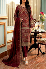 Luxury Handwork Lawn 3PC Stitched Suit – Fancy Designer Edition Z-1611