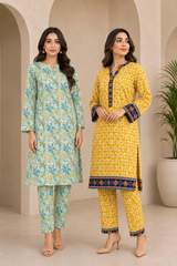 Printed 2-Piece Bundle Deal – Set 04 (2 Suits) - Z-1662