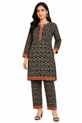 Premium Printed Pure AirJet Lawn 2 Piece Suit | Shirt & Trouser - Z-1678