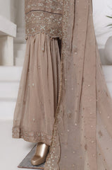 SADABAHAR Luxury Embroidered Chiffon Gharara Suit – Ready to Wear - Z-10004