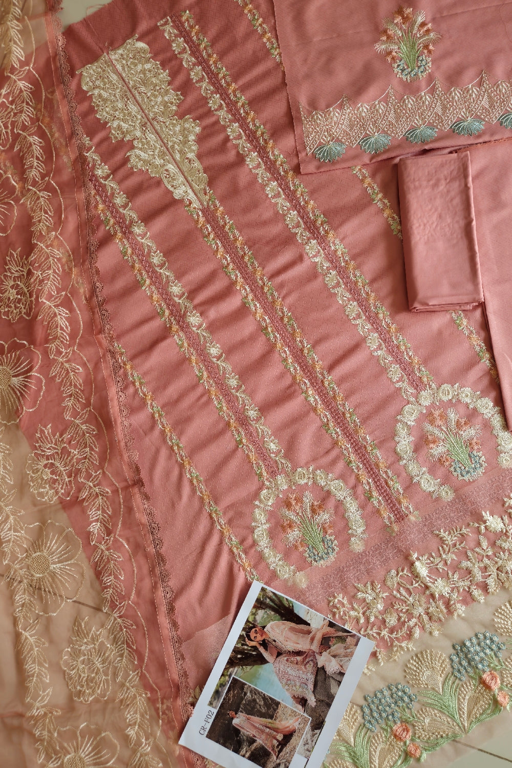 Pink Luxury Embroidered Lawn'24 - Chikkankari Affair - D2 B - Z-639