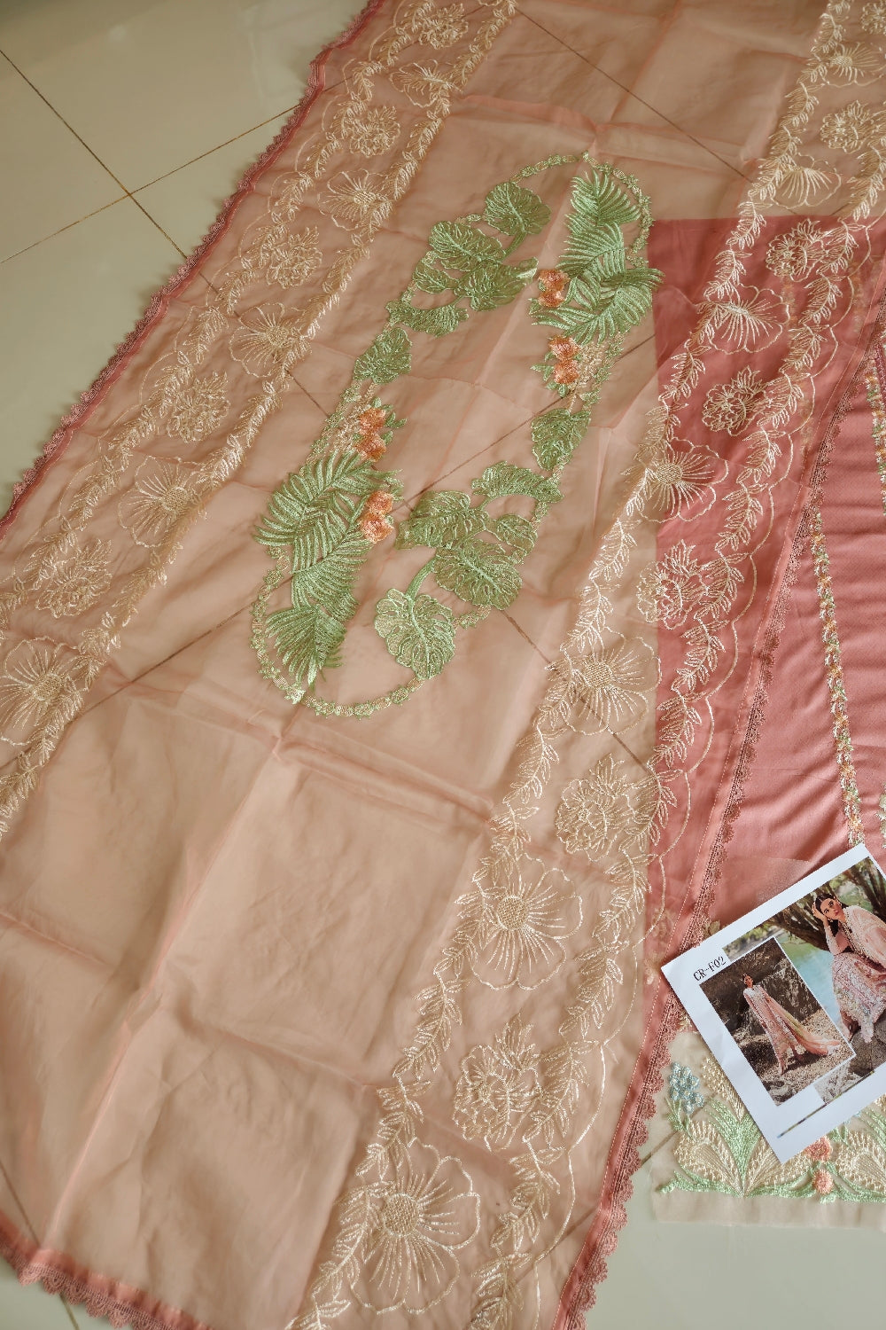 Pink Luxury Embroidered Lawn'24 - Chikkankari Affair - D2 B - Z-639