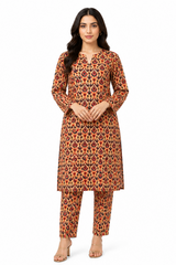 Premium Printed Pure AirJet Lawn 2 Piece Suit | Shirt & Trouser - Z-1687