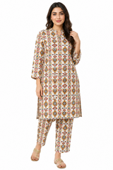 Premium Printed Pure AirJet Lawn 2 Piece Suit | Shirt & Trouser - Z-1692
