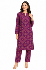 Premium Printed Pure AirJet Lawn 2 Piece Suit | Shirt & Trouser - Z-1696