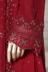 SADABAHAR Luxury Embroidered Chiffon Gharara Suit – Ready to Wear - Z-10008