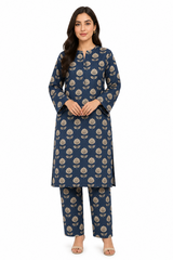 Premium Printed Pure AirJet Lawn 2 Piece Suit | Shirt & Trouser - Z-1676