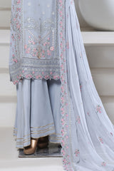 SADABAHAR Luxury Embroidered Chiffon Suit – Ready to Wear - Z-10009