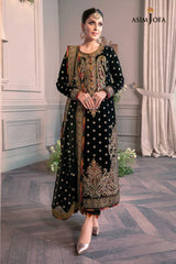 Black Formal - The Ayeza Edit - Royal Velvet Collection - AJAM-02 - Z-631