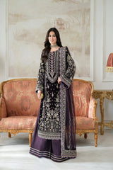 Aneelas Luxury Velvet Embroidered Formal - VT-01 - Z-1438