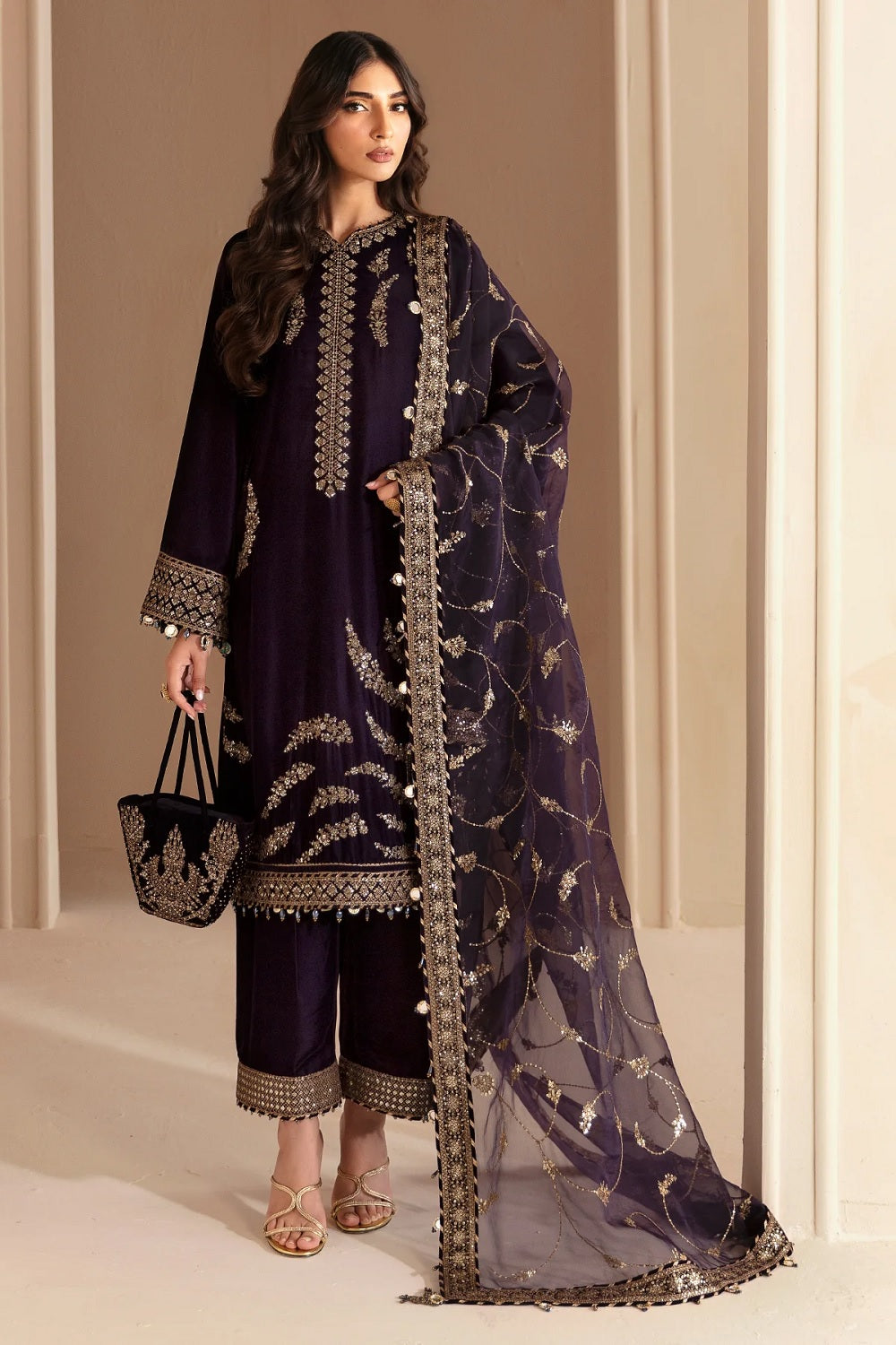 Festive Embroidered Velvet Formal VF-2026 - Z-1002