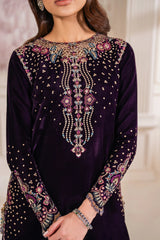EMBROIDERED VELVET FORMAL UF-748 - Z-1083