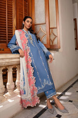 Modern Memsaab Luxury Embroidered Lawn - D4 - Z-1656