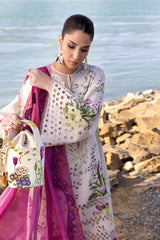 FLOW BY CRIMSON Chikankari Lawn'25 Bloom Bold - D4 A - Z-1258