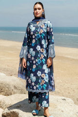 Farasha Aurea Eid Summer Lawn'25 D-13 Floral Blush - Z-1419