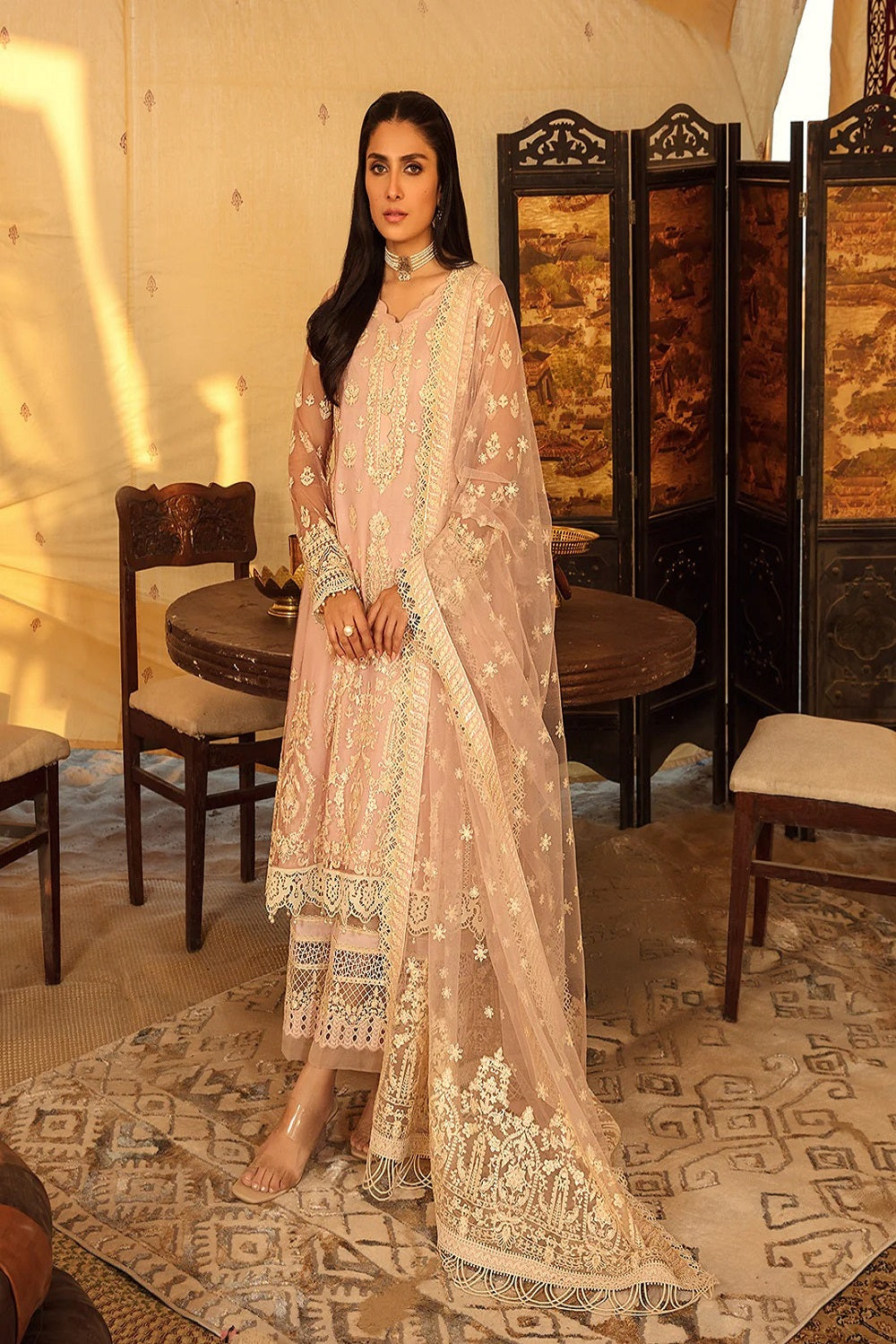 Skin Embroidered Luxury Lawn'24 - Leen - Z-507