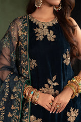 Luxury Embroidered Velvet Formal IV-51 - Z-1367