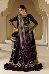 Winter LUXE Luxury Embroidered Velvet Formal - CVF26-D03 - Z-1831