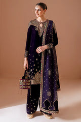 Luxury Embroidered Velvet Formal CVF D-08 - Z-1403
