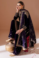 Luxury Embroidered Velvet Formal CVF D-08 - Z-1403