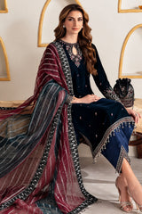 Winter LUXE Luxury Embroidered Velvet Suit | VF-2008 - Z-1810