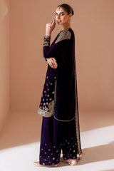 Luxury Embroidered Velvet Formal CVF D-08 - Z-1403