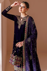 Luxury Embroidered Velvet Formal CVF D-08 - Z-1403