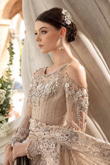 Luxury Wedding Formal Chiffon Saree - BD-2801 - Z-1010