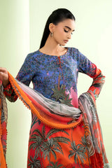 Sprint Summer'26 D-2907-B Embroidered Lawn - Z-1606