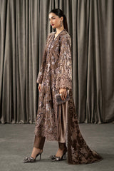 Winter LUXE Luxury Embroidered Velvet Suit | WLS-1303 - Z-1809