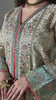 Luxury Floral Embroidered Kaftan – Pure Viscose Raw Silk | Ready to Wear - Z-1808