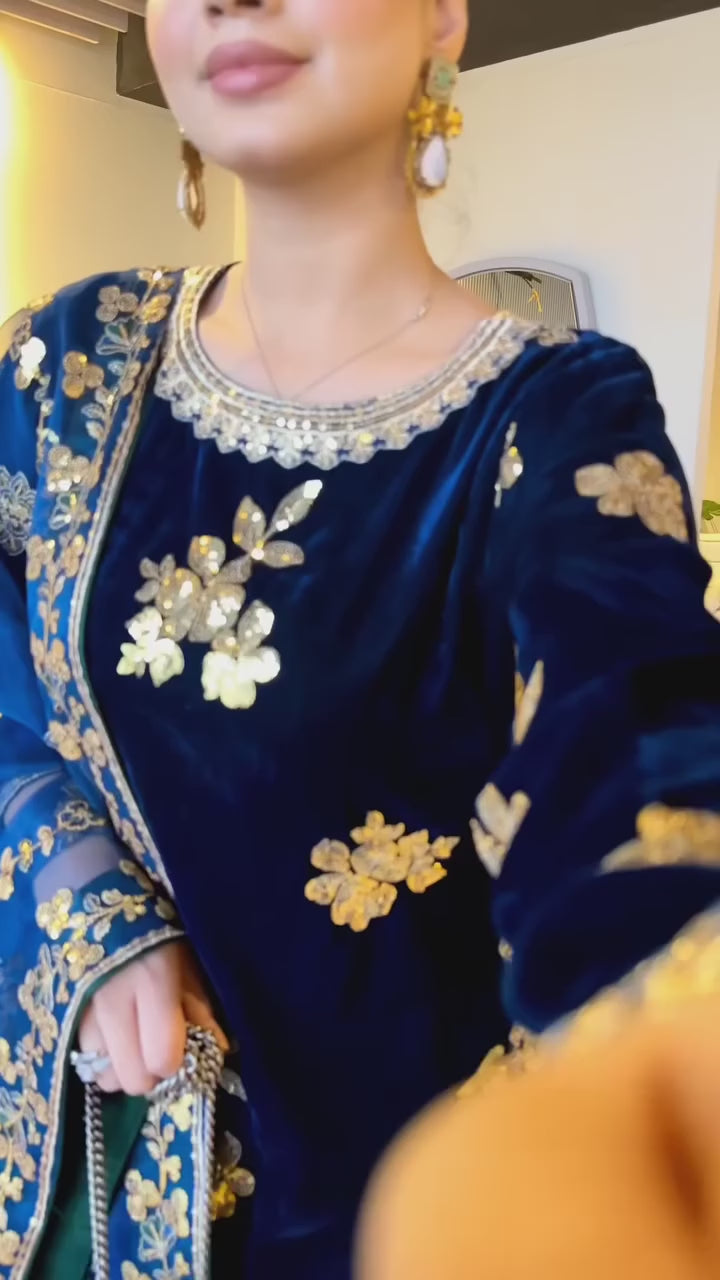 Luxury Embroidered Velvet Formal IV-51 - Z-1367