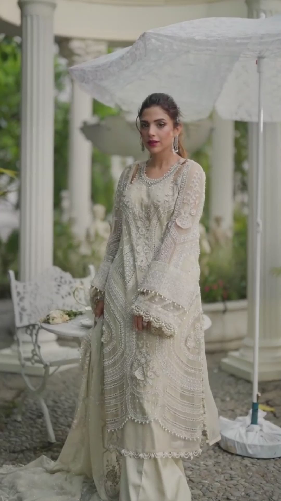 Mbroidered Luxury Wedding Chiffon'25 - MPC-24-104 - Z-1025