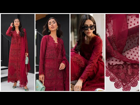 Summer Luxury Pret' Rouge - Chikankari Lawn - Z-632