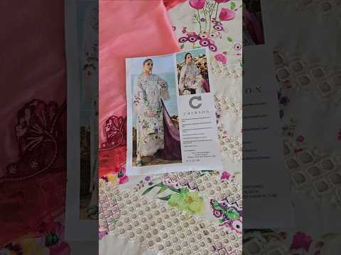 FLOW BY CRIMSON Chikankari Lawn'25 Bloom Bold - D4 A - Z-1258