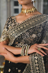 Luxury Formal Saree'24 - Black - Z-956