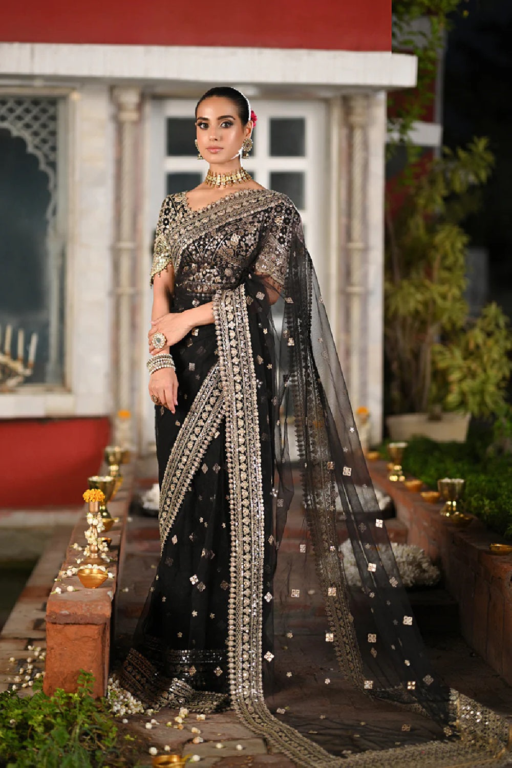 Luxury Formal Saree'24 - Black - Z-956