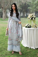 Sardinia TALES OF PETALS Luxury Lawn'26 - MORNING SKY - Z-1653