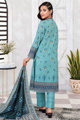 IZZARA Premium Printed Lawn Ready to Wear – Elegant Floral Print - Z-10029