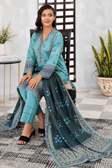 IZZARA Premium Printed Lawn Ready to Wear – Elegant Floral Print - Z-10029