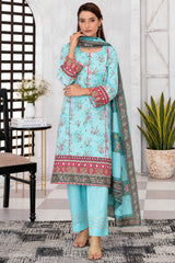 IZZARA Premium Printed Lawn Ready to Wear – Elegant Floral Print - Z-10028