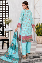 IZZARA Premium Printed Lawn Ready to Wear – Elegant Floral Print - Z-10028