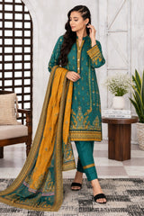 IZZARA Premium Printed Lawn Ready to Wear – Elegant Floral Print - Z-10027