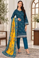 IZZARA Premium Printed Lawn Ready to Wear – Elegant Floral Print - Z-10022