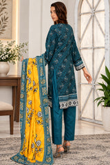 IZZARA Premium Printed Lawn Ready to Wear – Elegant Floral Print - Z-10022