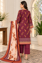 IZZARA Premium Printed Lawn Ready to Wear – Elegant Floral Print - Z-10021